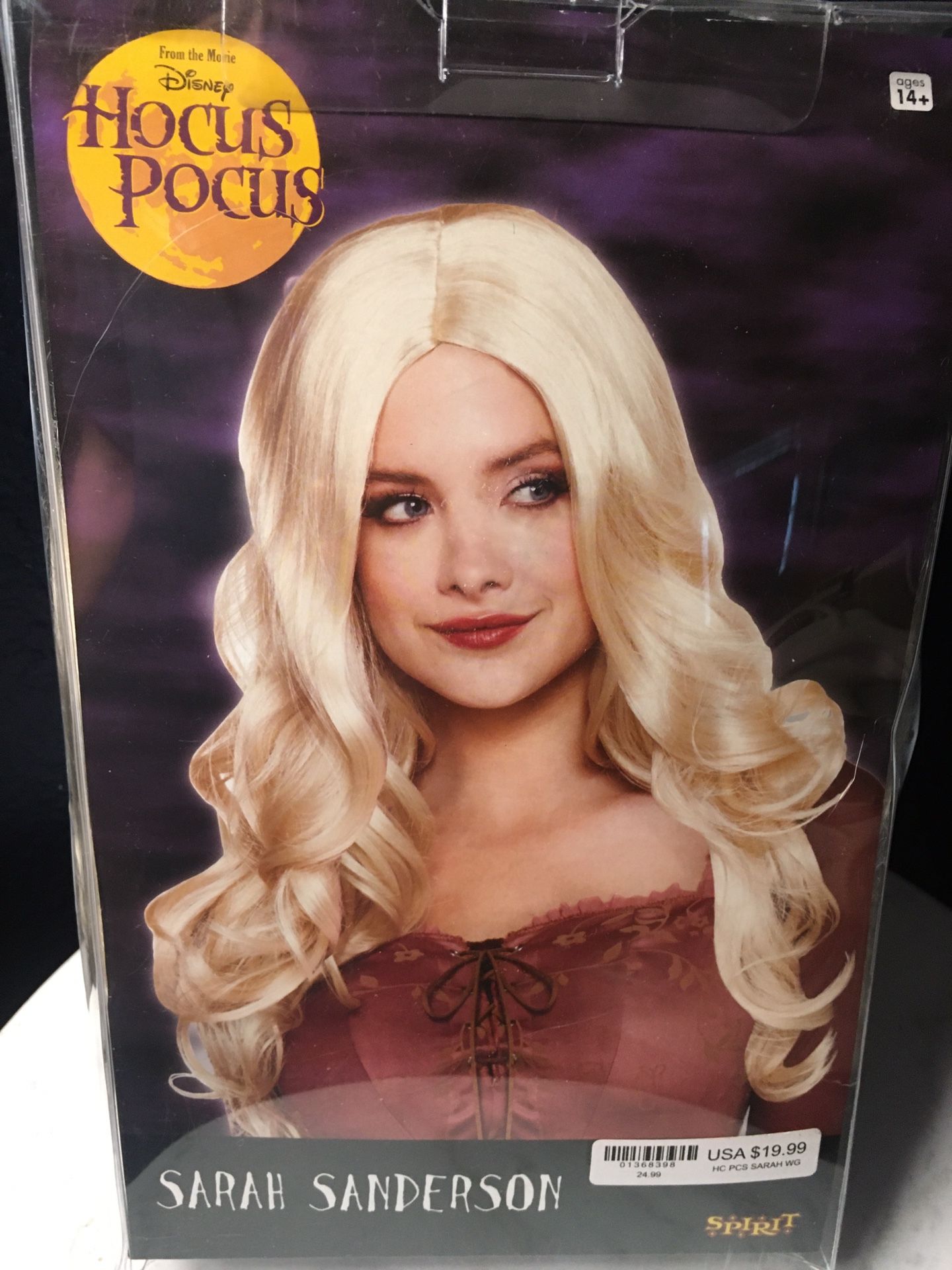 Hocus Pocus Sarah Sanderson Blonde Wig Spirit Halloween