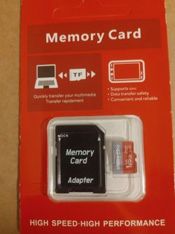 128GB MicroSD Memory Card with Adapter