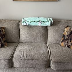 Cloth Couch (neutral) w/2 throw pillows