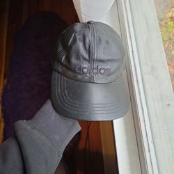 Leather Adidas Hat Vintage