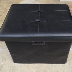 Storage Ottoman Faux Leather