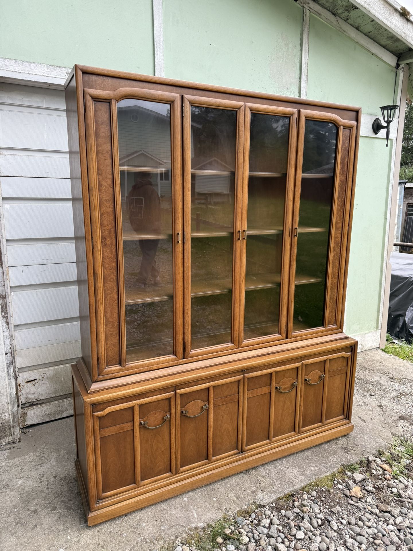 Sears Symphony Mid century Hutch . Vintage wardrobe. Forniture. Real Wood