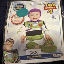 Buzz Lightyear toy Story Costume Size 6-12 Months 