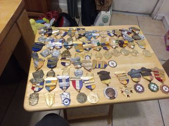 45 shooting metals USMC and rifle clubs from Fresno area
