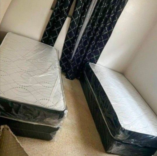 New TWIN Size Mattress With Box Spring set