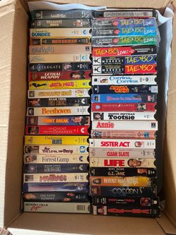 Large Lot of VHS Tapes – 300 Movies & Workouts