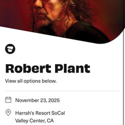 Robert Plant Tickets 