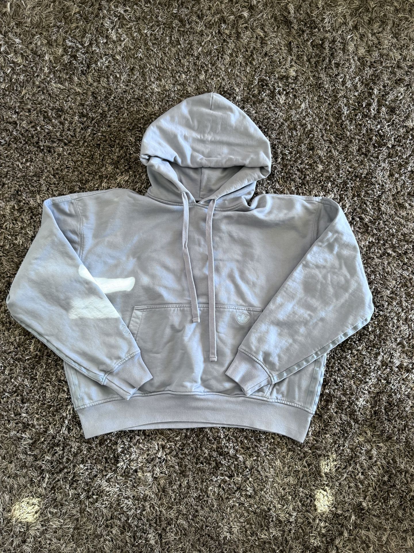 Men's Adidas Essentials Logo Hoodie/ Light Blue / Size S