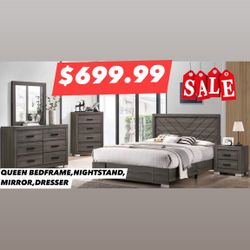 4pcs Queen Bedroom Set 