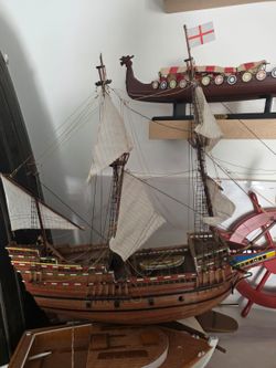30" Wooden Mayflower Tall Ship Model – Nautical Maritime Sailing Ship