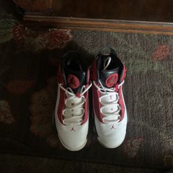 Jordan 6 Rings Red And White Size 8
