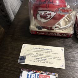 Priest Holmes Signed Mini Helmet 