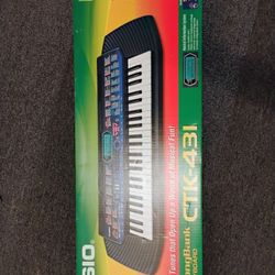 Casio CTK-431 Keyboard Synthesizer 100 Song Bank 49 Key MIDI Tested