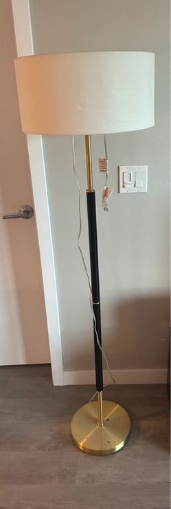 Modern Floor Lamp Black and Gold