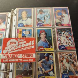 1981 Topps Baseball And Traded Set