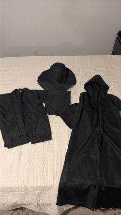 Black korean grim reaper Costume Set with Hat