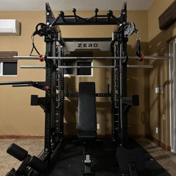 Smith Machine 400 | Adjustable Bench | 245lb Cast Iron Olympic Weights | 7ft Olympic Bar | Fitness | Gym Equipment | FREE DELIVERY/INSTALLATION 🚚 🛠️