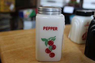 Tipp City Tall Pepper Shaker w/ Cherry Design