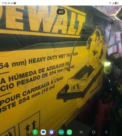 DEWALT 10-Inch Heavy Duty Wet Tile Saw
