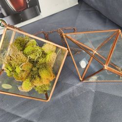 Hanging Garden Holders In Copper