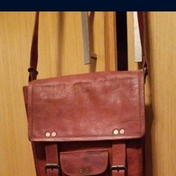 Leather Messenger Bag Unisex