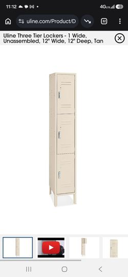 Three tier three door locker