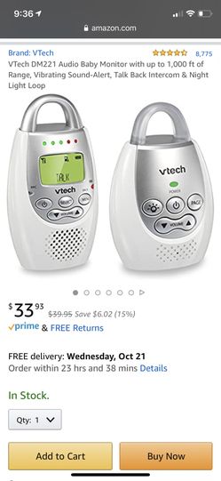 Vtech audio monitor
