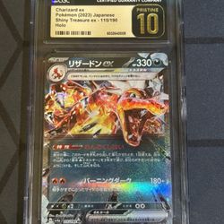 Charizard ex 2023 Japanese Shiny Treasure ex 115/190 CGC PRESTINE 10 Pokemon Card