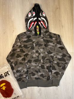 Bape grey zipup