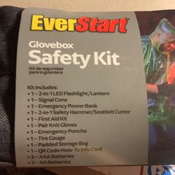 1) New EverStart Glove Box/ Trunk Safety Kit