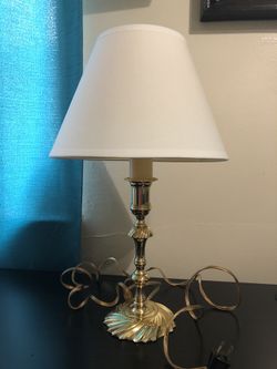 Vintage Baldwin solid brass table lamp-Forged in America