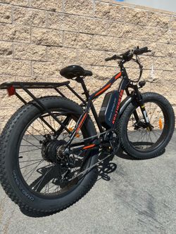 750/1000 Watt Electric Fat Tire MTB Mountain Bike, 24-28mph top speed, throttle, 26 x 4.0 Fat Tire