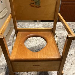 Folding Vintage Potty Chair