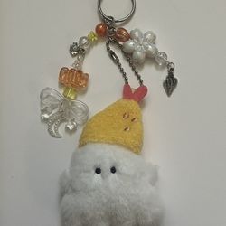Kawaii Ghost Plush Keychains 