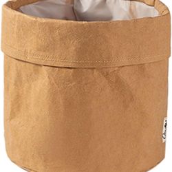 Washable Grocery Bag Reusable Kraft Paper Bag Airtight Kitchen Home Pantry Organizer for Food Storage Flower Pot Refrigerator Kitchen Office Desktop