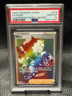 PIERS FA SECRET 078/073 2020 CHAMPIONS PATH PSA10