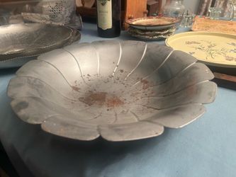Vintage aluminum serving tray