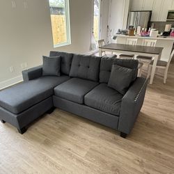 New Small Grey Sectional