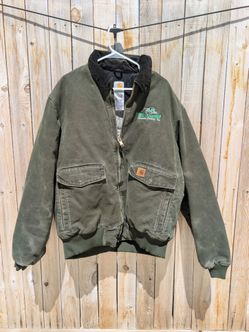 Vintage Carhartt J130 MOS Sandstone Active Jacket - Moss Green - Men's XL Tall