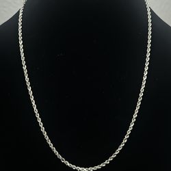 10k Gold Rope Chain 1.9mm 22in