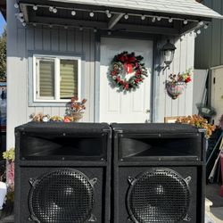 Nice Pair Of Nady PS112 12" 300W 2-Way Speaker Monitors