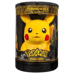 Pokémon Pikachu Puppetronic by RealFX - 16" Interactive Plush with 120+ Animations of Movement, Lights, and Sounds