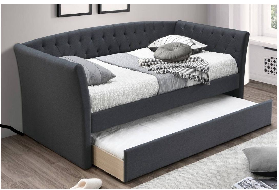 Day Bed w/ Slats + Trundle - Twin