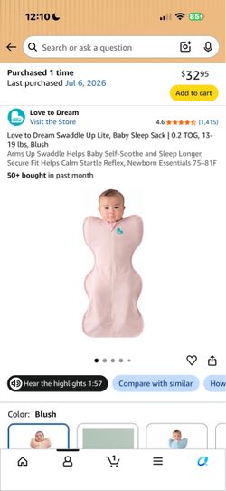 Love to Dream Swaddle Size M