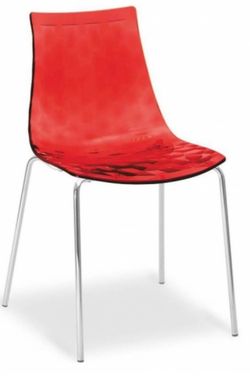 4 Calligaris Orange Ice Dining Chairs – Made in Italy