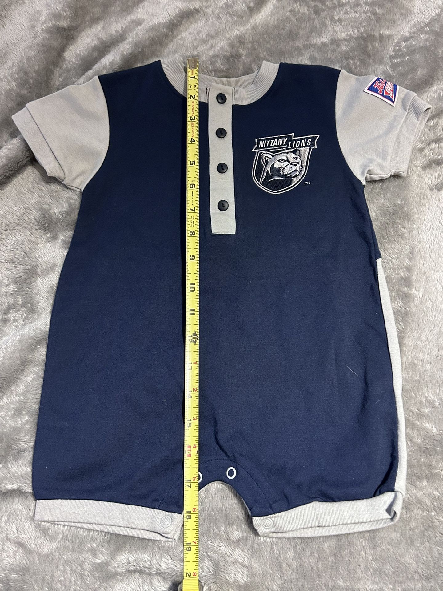 Kid Athlete Sports Penn State Nittany Lions Bodysuit Romper Baby Size 18 Months