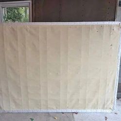 Queen  Box Spring And Medal Frame 