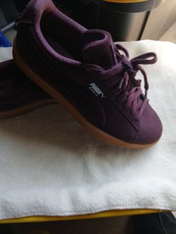 Puma Suede Plum Shoes Size 5