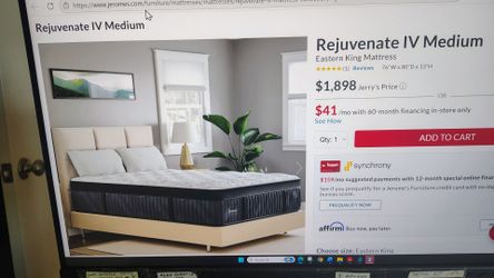 Rejuvenate IV King Mattress (like new)