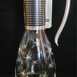 Vintage Pyrex Atomic Starburst Glass Coffee, Tea, Pitcher  NO LID - MCM 